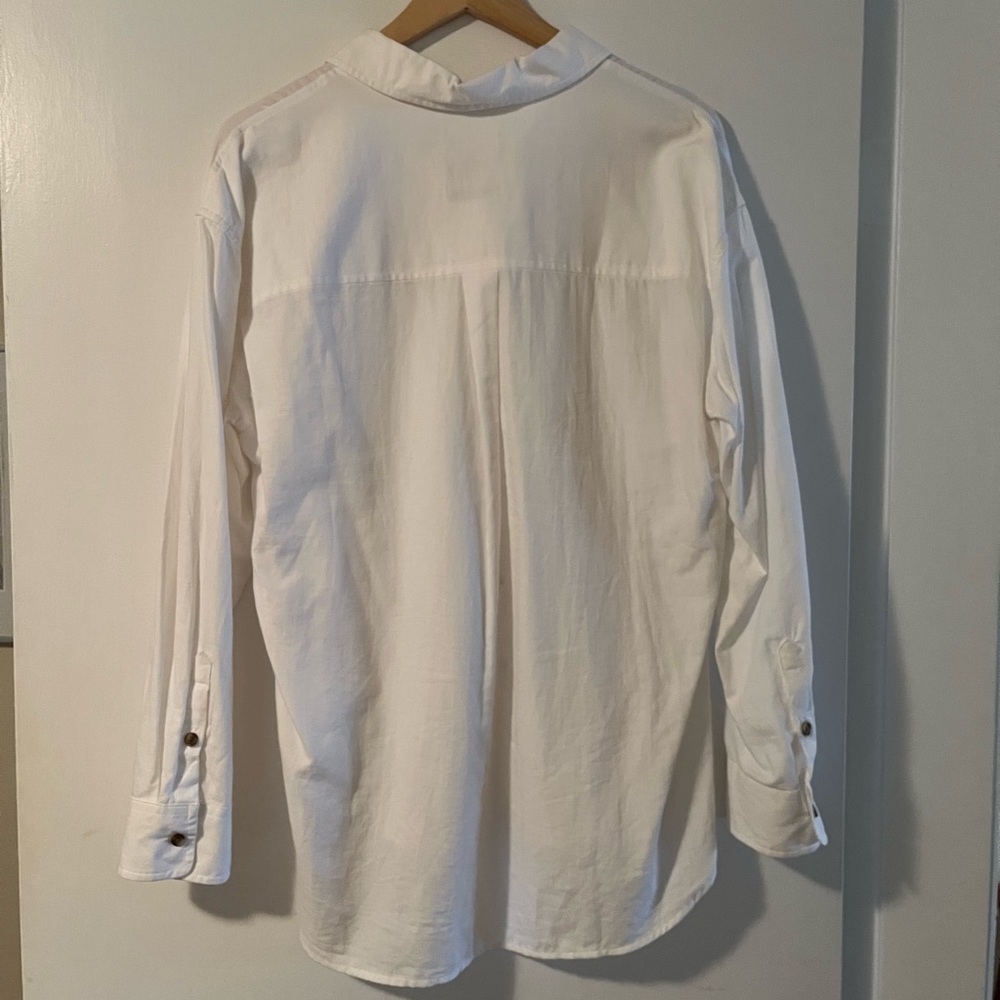 Universal Thread Cream Button Down Shirt - Picture 3 of 3